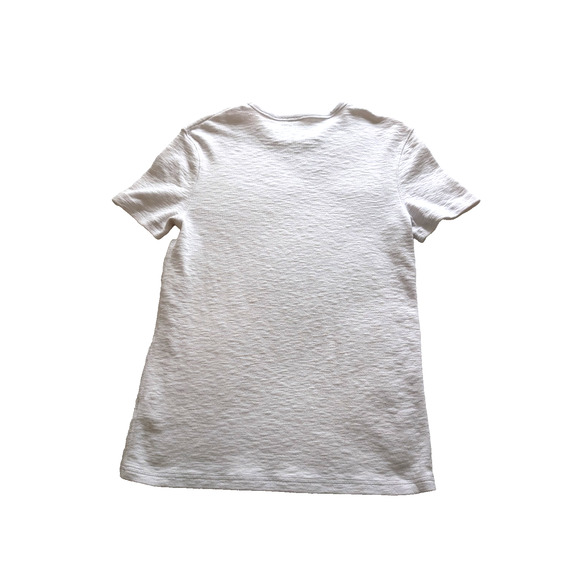 ALLSAINTS Unisex White Short Sleeve Shirt Textured Medium Logo Mens Womens - Picture 5 of 5